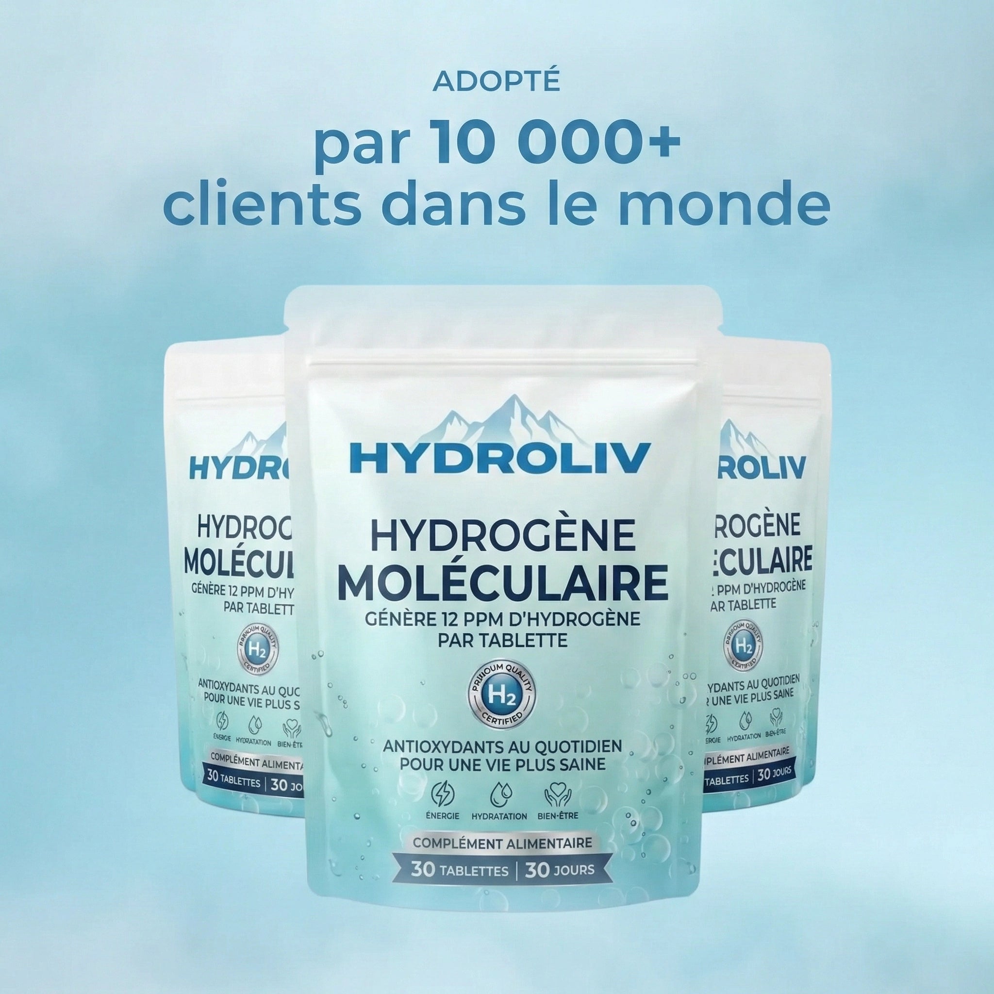 Hydroliv⎟Tablettes d’eau hydrogénée