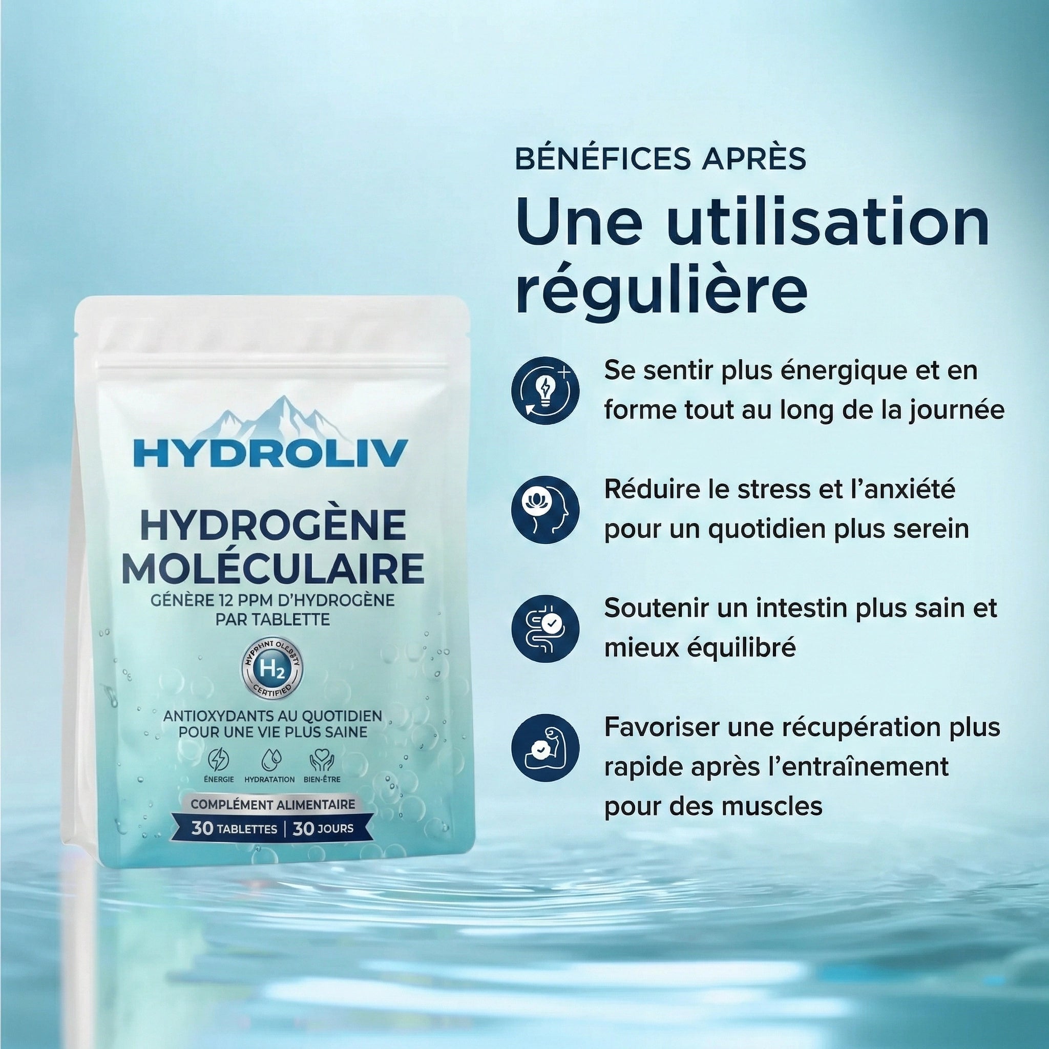 Hydroliv⎟Tablettes d’eau hydrogénée