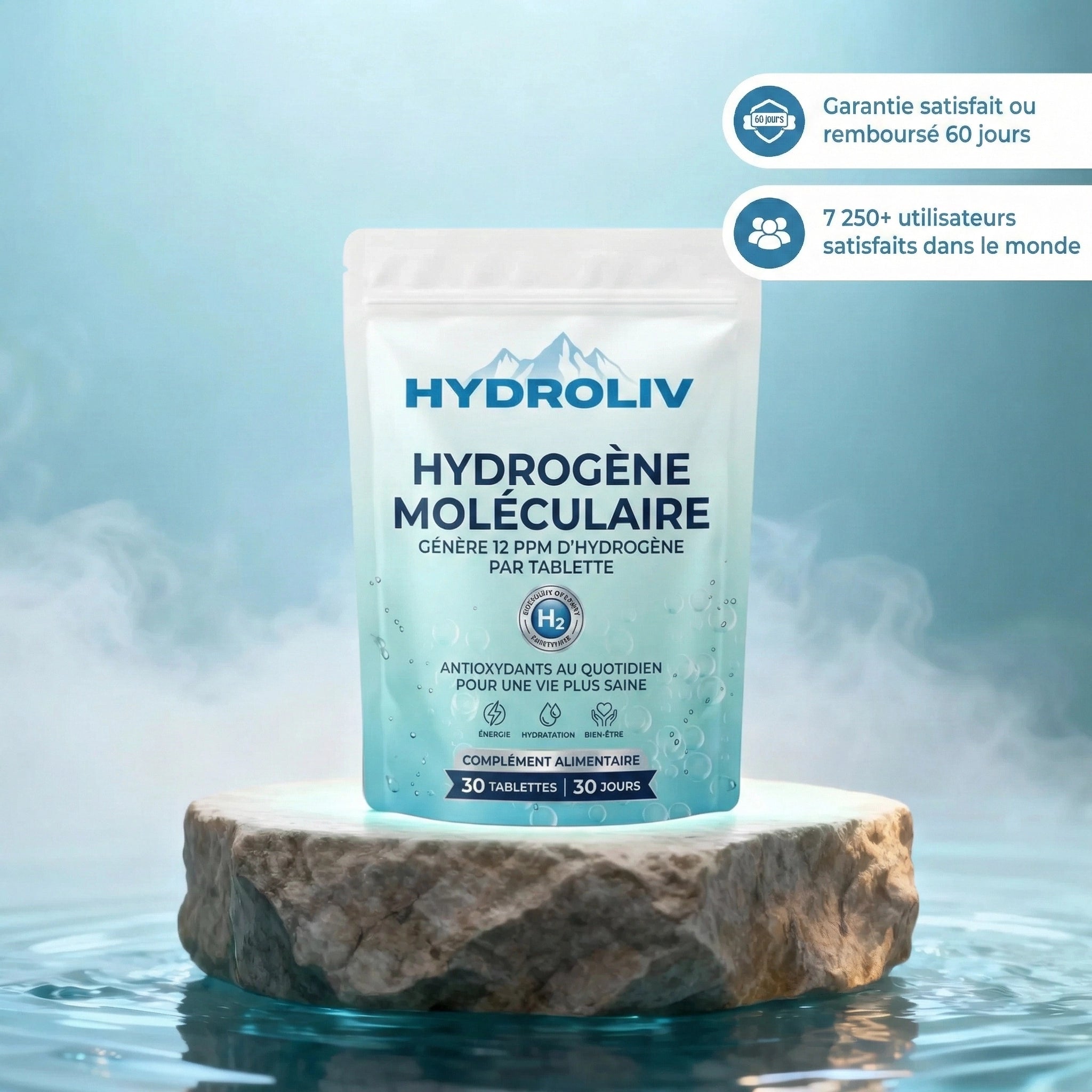 Hydroliv⎟Tablettes d’eau hydrogénée