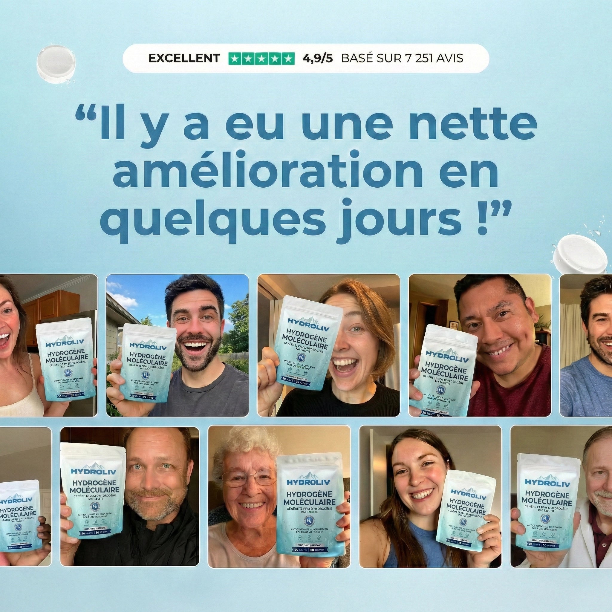 Hydroliv⎟Tablettes d’eau hydrogénée
