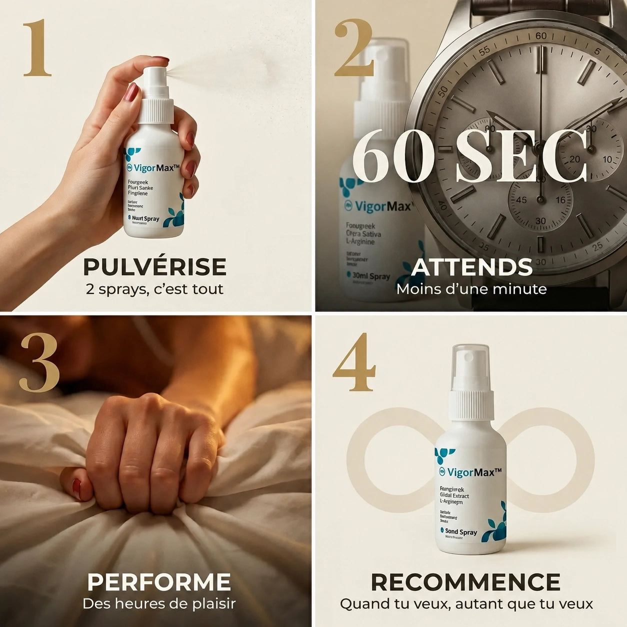 VigorMax — Dur en 60 Secondes. Elle ne vous reconnaîtra plus.