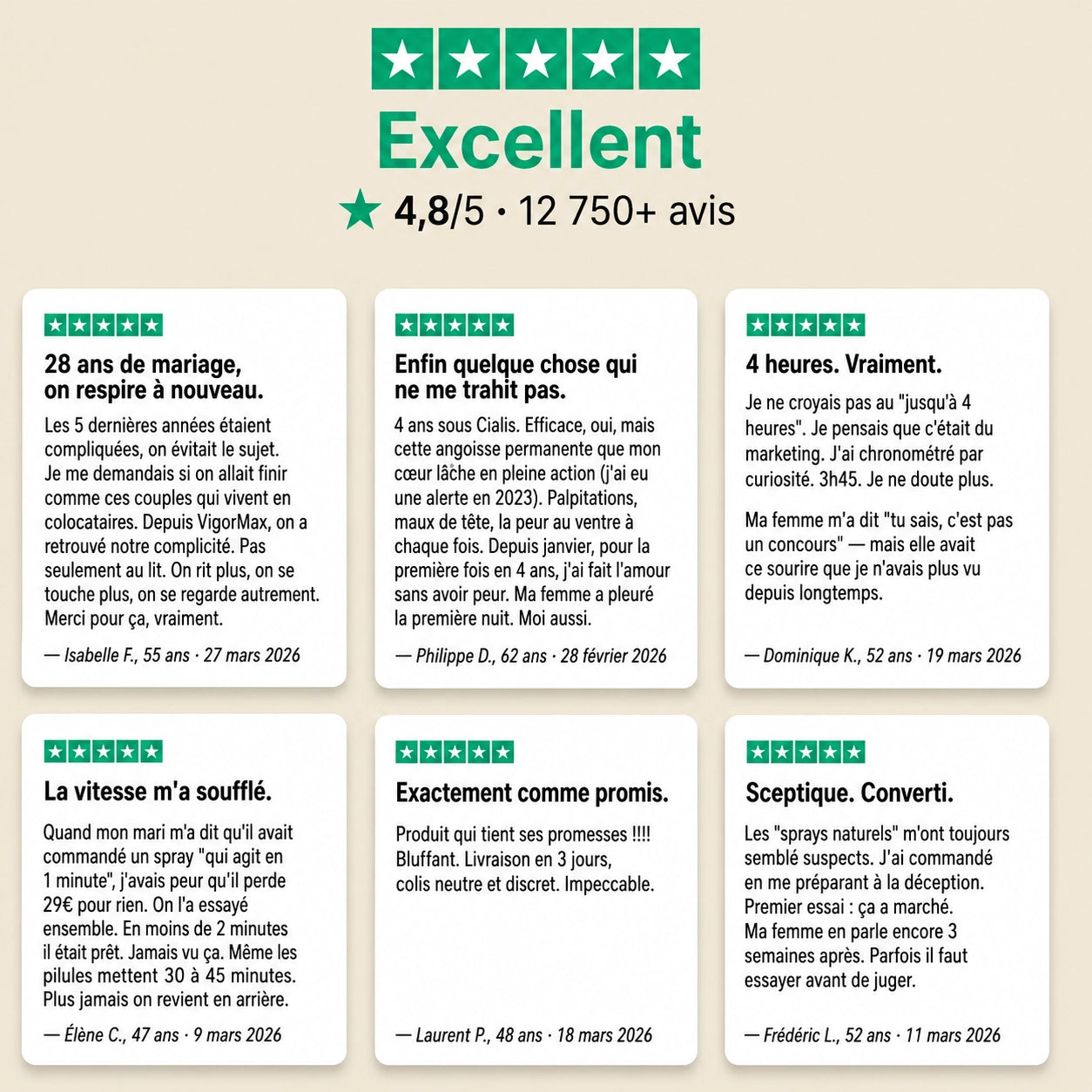 VigorMax — Dur en 60 Secondes. Elle ne vous reconnaîtra plus.
